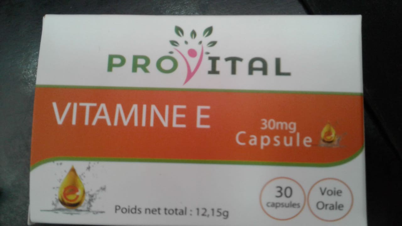 PRO-VITAL VITAMINE E 30MG BOITE DE 30 CAPSULES