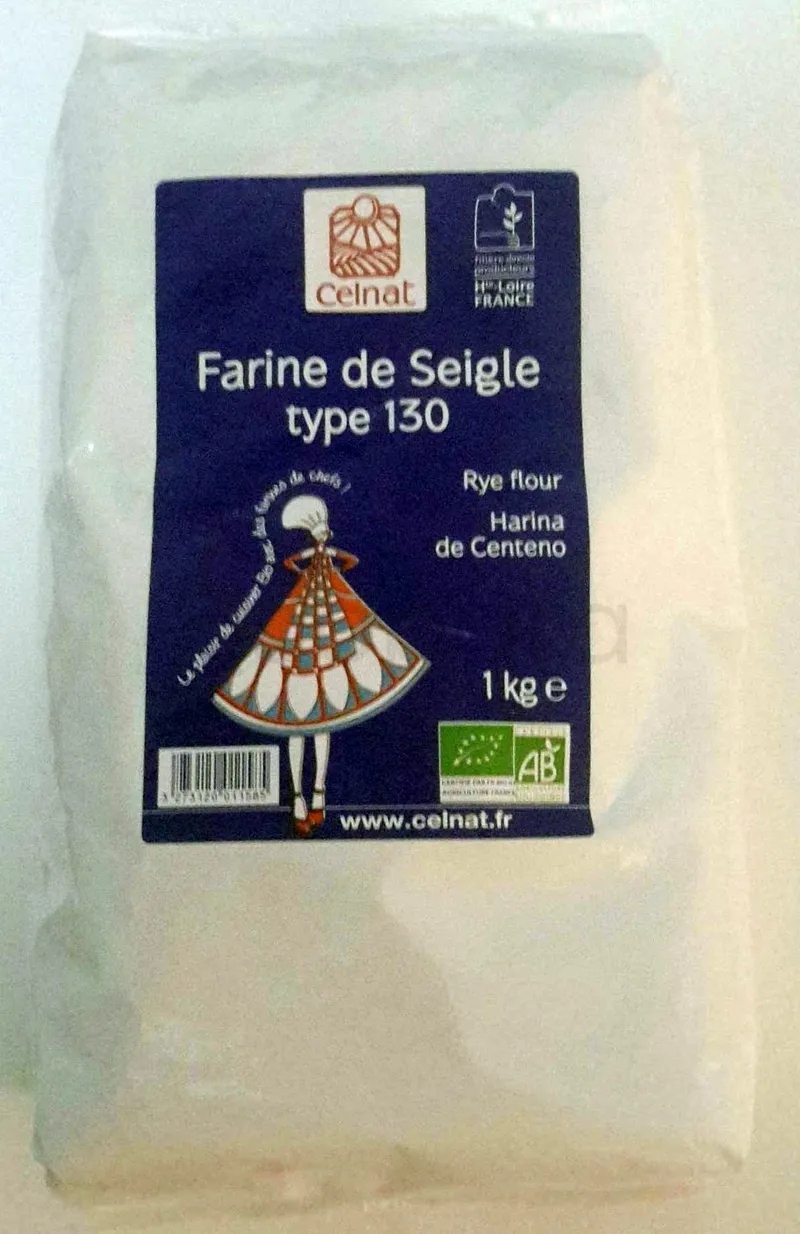 CELNAT FARINE DE SEIGLE TYPE 130 1KG