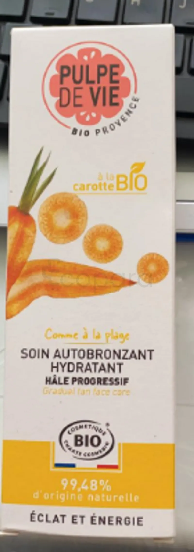 PULPE DE VIE A LA BIO CAROTTE 40ML