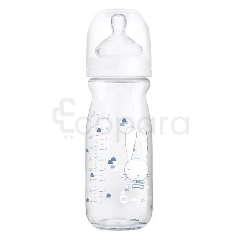 BEBE CONFORT BIBERON VERRE EMOTION SWEET BUNNY 270ML REFERENCE 0942