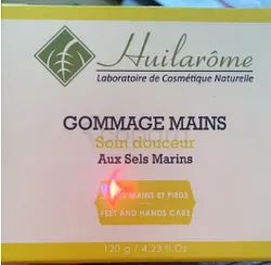HUILAROME GOMMAGE SOIN DOUCEUR AUX SELS MARINS MAINS ET PIEDS 120G