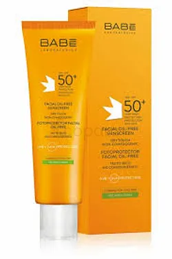 BABE ECRAN SOLAIRE 50+ PHOTO PROTECTEUR FACIAL OIL FREE 50ML