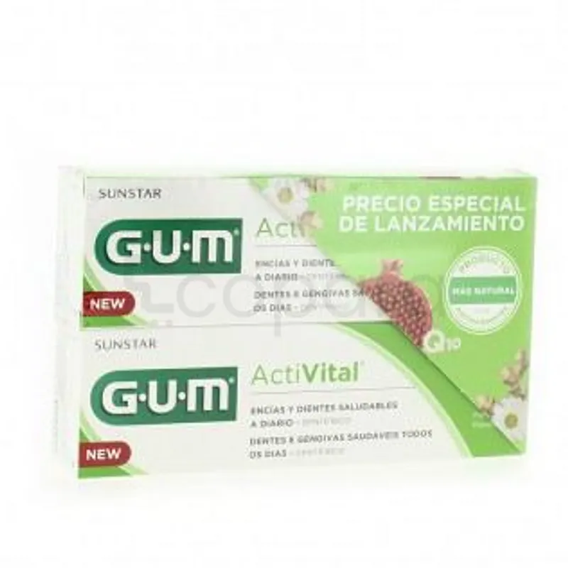 GUM ACTIVITAL PACK DUO DENTIFRICE 75ML*2