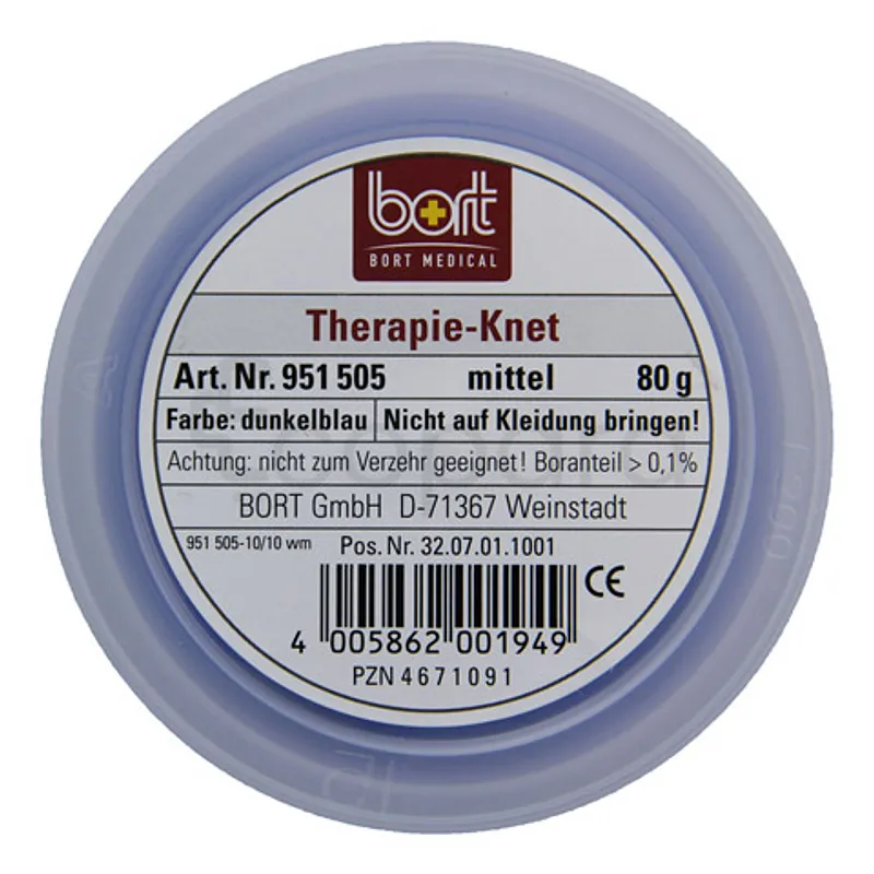 BORT THERAPIE-KNETE PATE D'EXERCICE MOYENNE BLEU FONCE REFERENCE 951505
