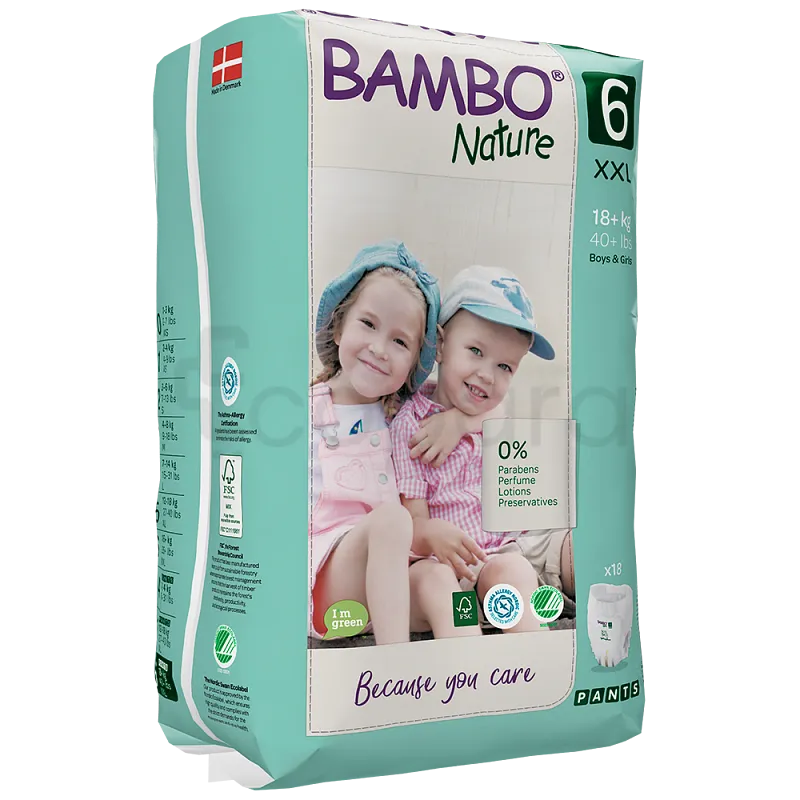 BAMBO NATURE CULOTTE D'APPRENTISSAGE +18KG TAILLE 6 BOITE DE 18
