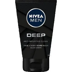 NIVEA MEN DEEP GEL NETTOYANT VISAGE ET BARBE 100ML