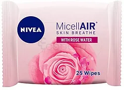 NIVEA LINGETTE MICELLAIR EAU DE ROSE BOITE DE 25