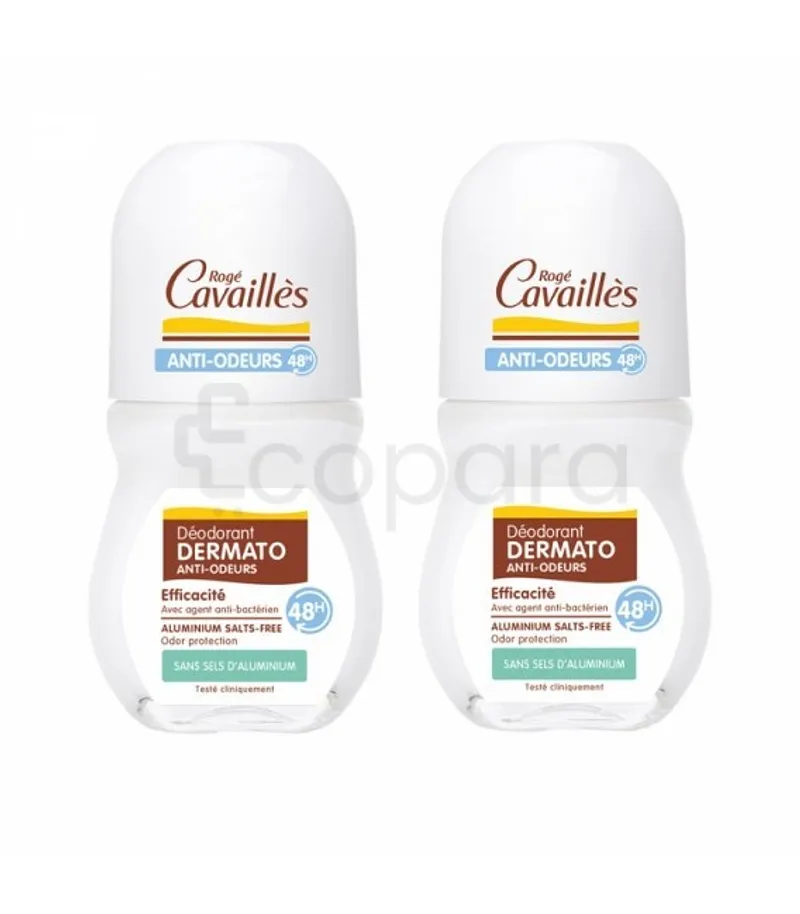 ROGE CAVAILLES DEODORANT SOIN DERMATO ROLL-ON 50ML*2