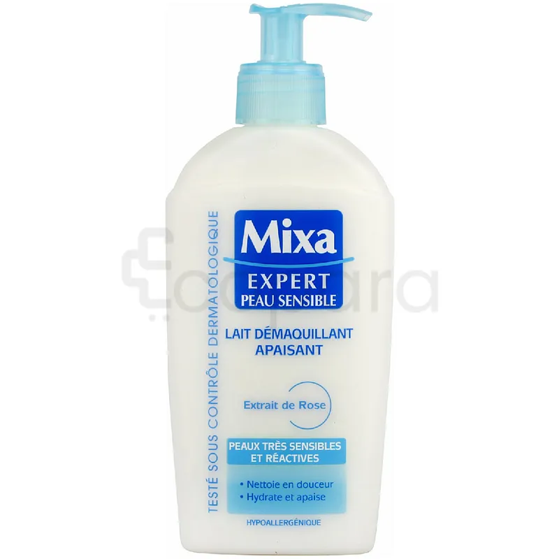 MIXA EXPERT PEAU SENSIBLE LAIT DÉMAQUILLANT APAISANT 200ML