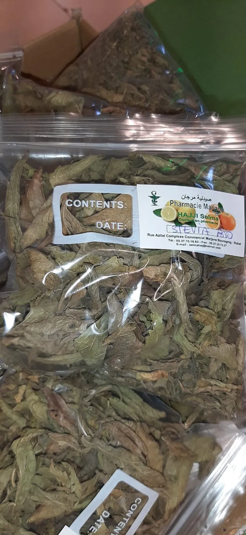 PHARMACIE MARJANE PLANTE MEDICINALE STEVIA BIO