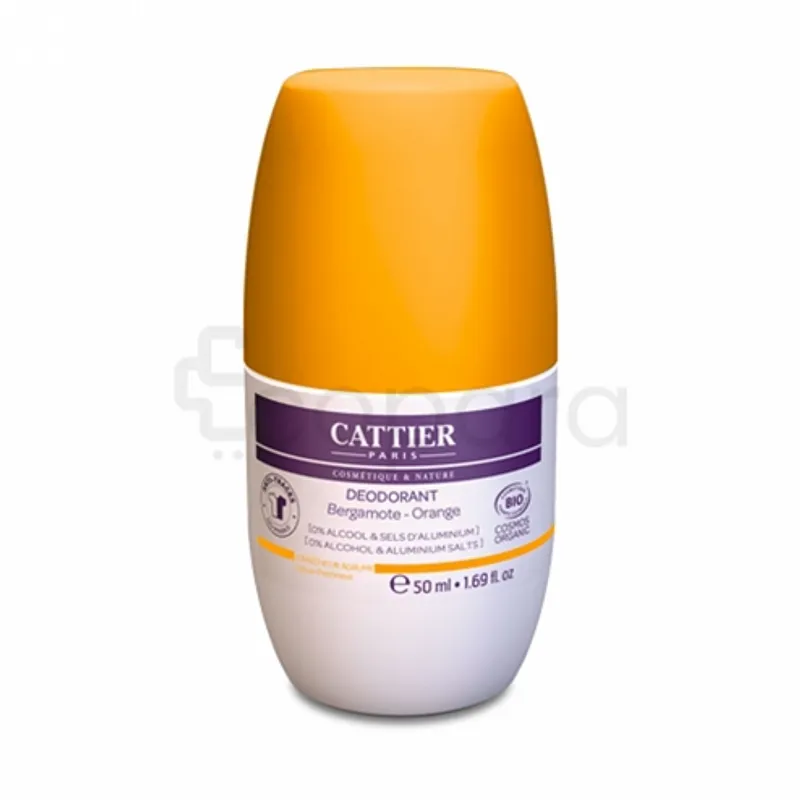 CATTIER DEODORANT ROLL-ON 24H BERGAMOTE ET ORANGE 50ML