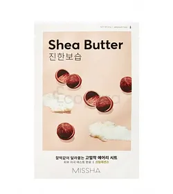 MISSHA AIR FIT SHEET MASQUE EN TISSU BEURRE DE KARITÉ SACHET BOITE DE 1