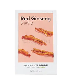 MISSHA AIR FIT SHEET MASQUE EN TISSU GINSENG ROUGE SACHET BOITE DE 1