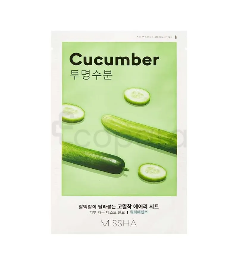 MISSHA AIR FIT SHEET MASQUE EN TISSU CONCOMBRE SACHET BOITE DE 1