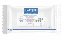 CATTIER LINGETTES NETTOYANTES VISAGE MAINS ET SIEGE BOITE DE 50