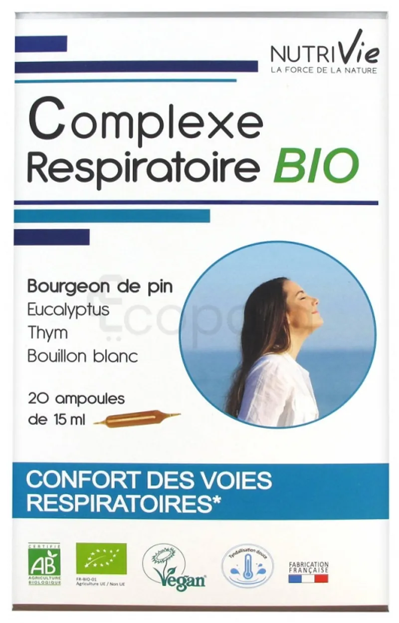 NUTRIVIE COMPLEXE RESPIRATOIRE BIO AMPOULE 15ML