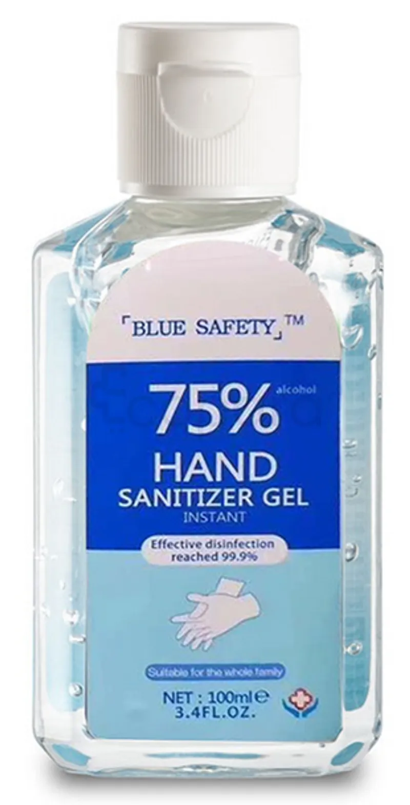 BLUE SAFETY 75% HAND SANITIZER GEL MAINS DÉSINFECTANT 100ML
