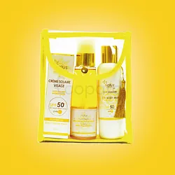 NATUS SUN PACK CREME SOLAIRE SPF50 50ML + LAIT SOLAIRE SPF50 150Ml + HUILE BRONZANTE SPF20 150ML + TROUSSE OFFERTE