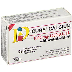 D CURE CALCIUM 1000MG BOITE DE 28 COMPRIMES