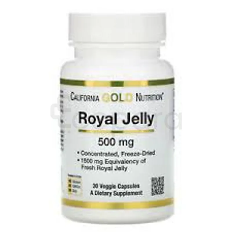 CALIFORNIA GOLD NUTRITION ROYAL JELLY 500MG BOITE DE 30 VEGGIE CAPSULES