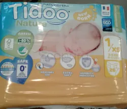 TIDOO COUCHES T1 TAILLE XS 2-5KG BOITE DE 26