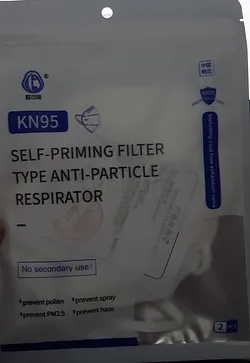 MASQUE N95 AVEC VALVE TYPE ANTI-PRATICLE RESPIRATOR BOITE DE 2