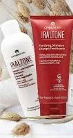IRALTONE PACK SHAMPOOING FORTIFIANT 200ML + IRALTONE SHAMPOOING SEBO-REGULATEUR 200ML OFFERT
