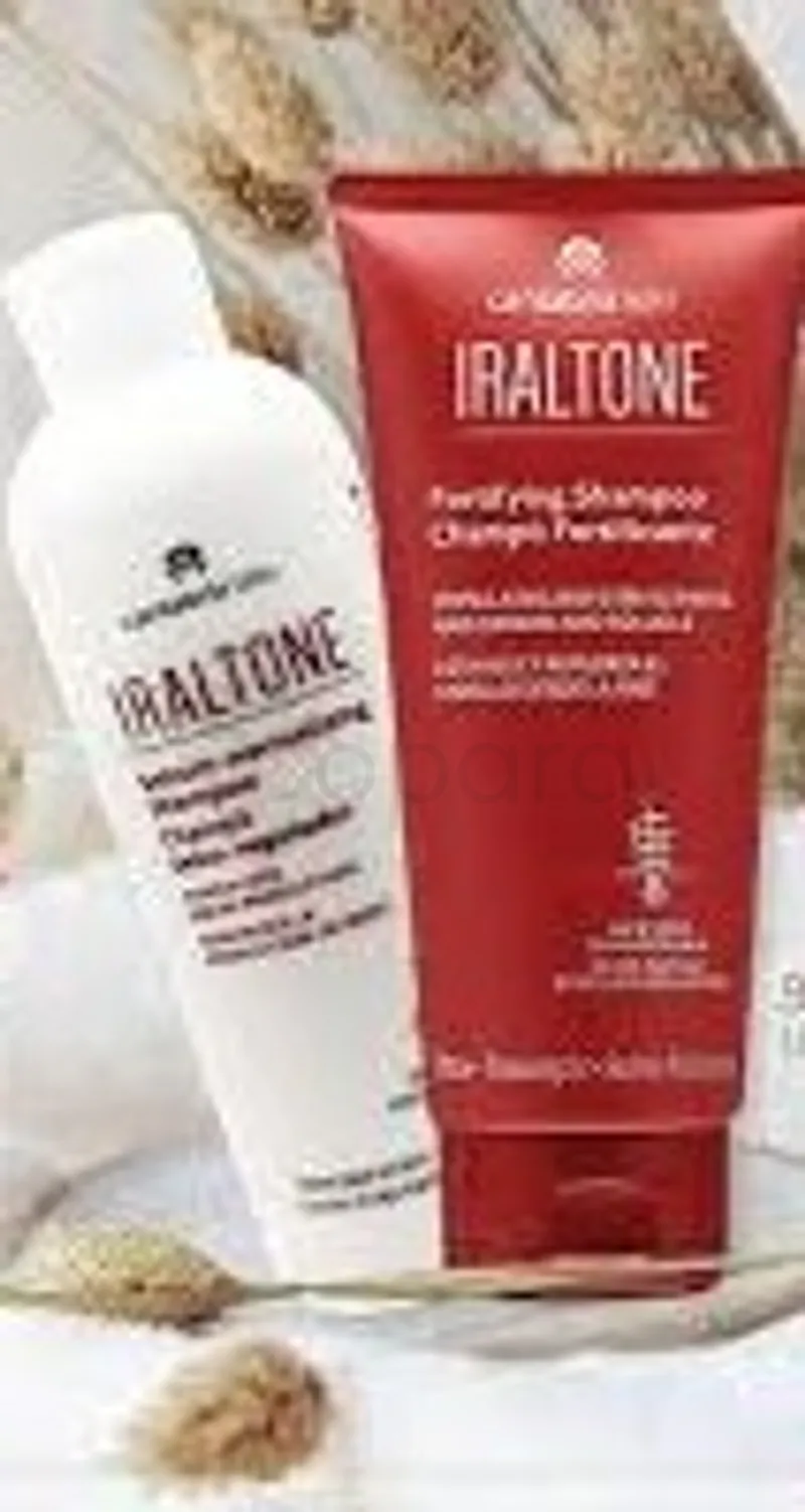 IRALTONE PACK SHAMPOOING FORTIFIANT 200ML + IRALTONE SHAMPOOING SEBO-REGULATEUR 200ML OFFERT