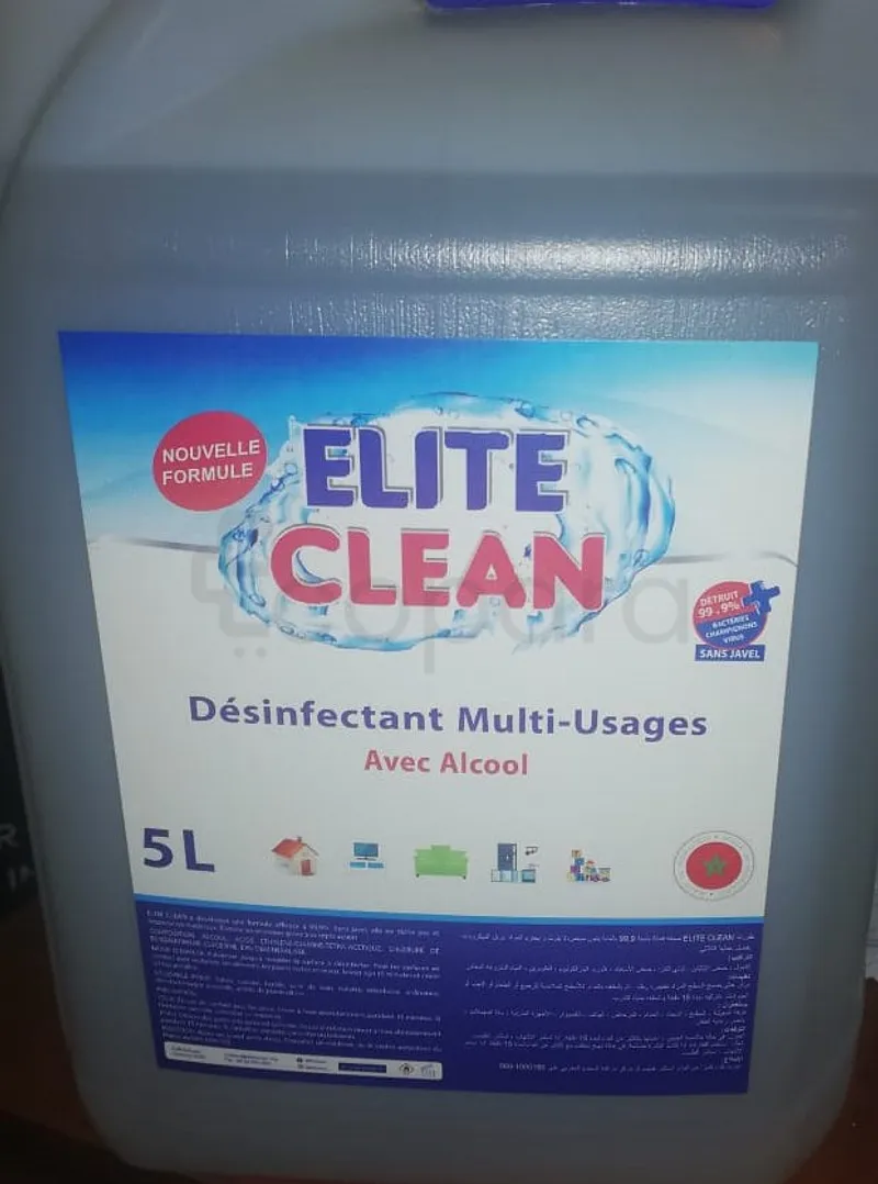 ELITE CLEAN DÉSINFECTANT MULTI-USAGES AVEC ALCOOL 5L