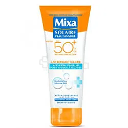 MIXA SOLAIRE PEAU SENSIBLE LAIT FONDANT SOLAIRE ANTI-SABLE CHLORE ET SEL SPF50+ 200ML