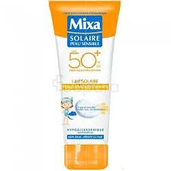 MIXA SOLAIRE PEAU SENSIBLE LAIT SOLAIRE PEAUX FRAGILES ENFANTS SPF50+ 100ML