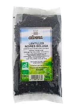 ALVENA LENTILLES NOIRES BELUGA 500G
