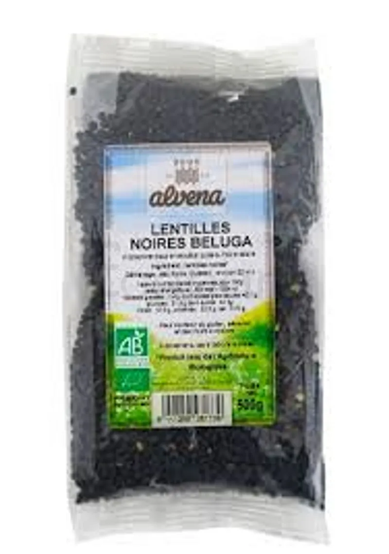 ALVENA LENTILLES NOIRES BELUGA 500G