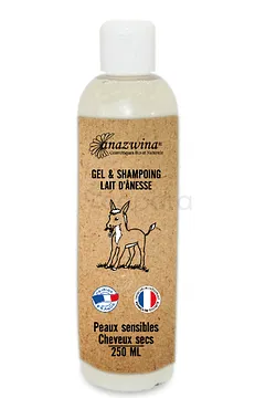 ANAZWINA GEL ET SHAMPOOING LAIT D'ANESSE PEAUX SENSIBLES CHEVEUX SECS 250ML