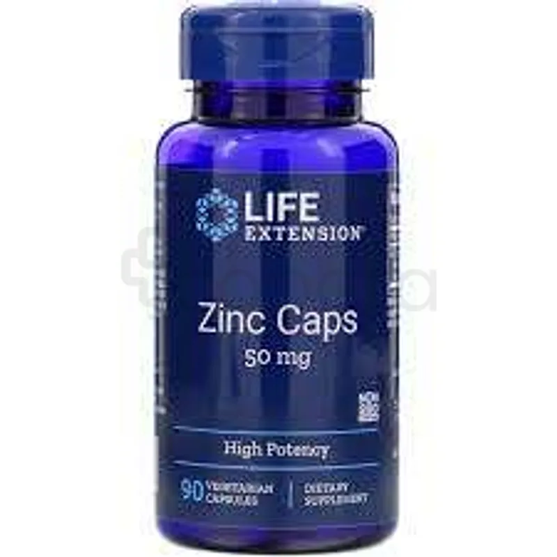 LIFE EXTENSION ZINC CAPS 50MG BOITE DE 90 CAPSULES