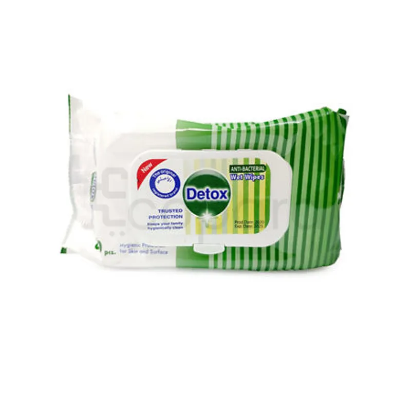 DETOX ANTI-BACTERIAL LINGETTES BOITE DE 120