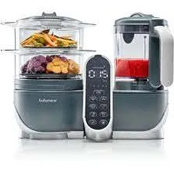 BABYMOOV NUTRIBABY+ ROBOT DE CUISINE NOIR + 3 BABYBOLS 180ML + 2 CUILLERES