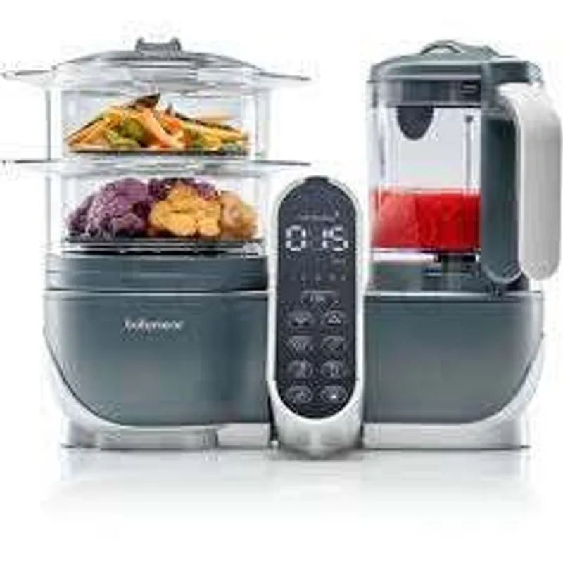 BABYMOOV NUTRIBABY+ ROBOT DE CUISINE NOIR + 3 BABYBOLS 180ML + 2 CUILLERES
