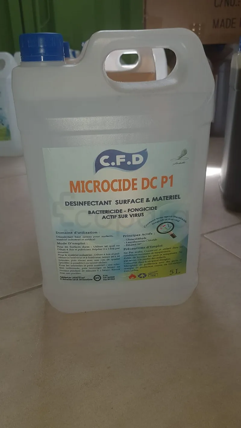 CFD MICROCIDE DC P1 DESINFECTANT SURFACE ET MATERIEL 5L