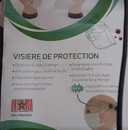 VISIERE DE PROTECTION AVEC 5 RECHARGES