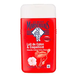 LE PETIT MARSEILLAIS CREME DOUCHE LAIT DE COTON ET COQUELICOT 250ML