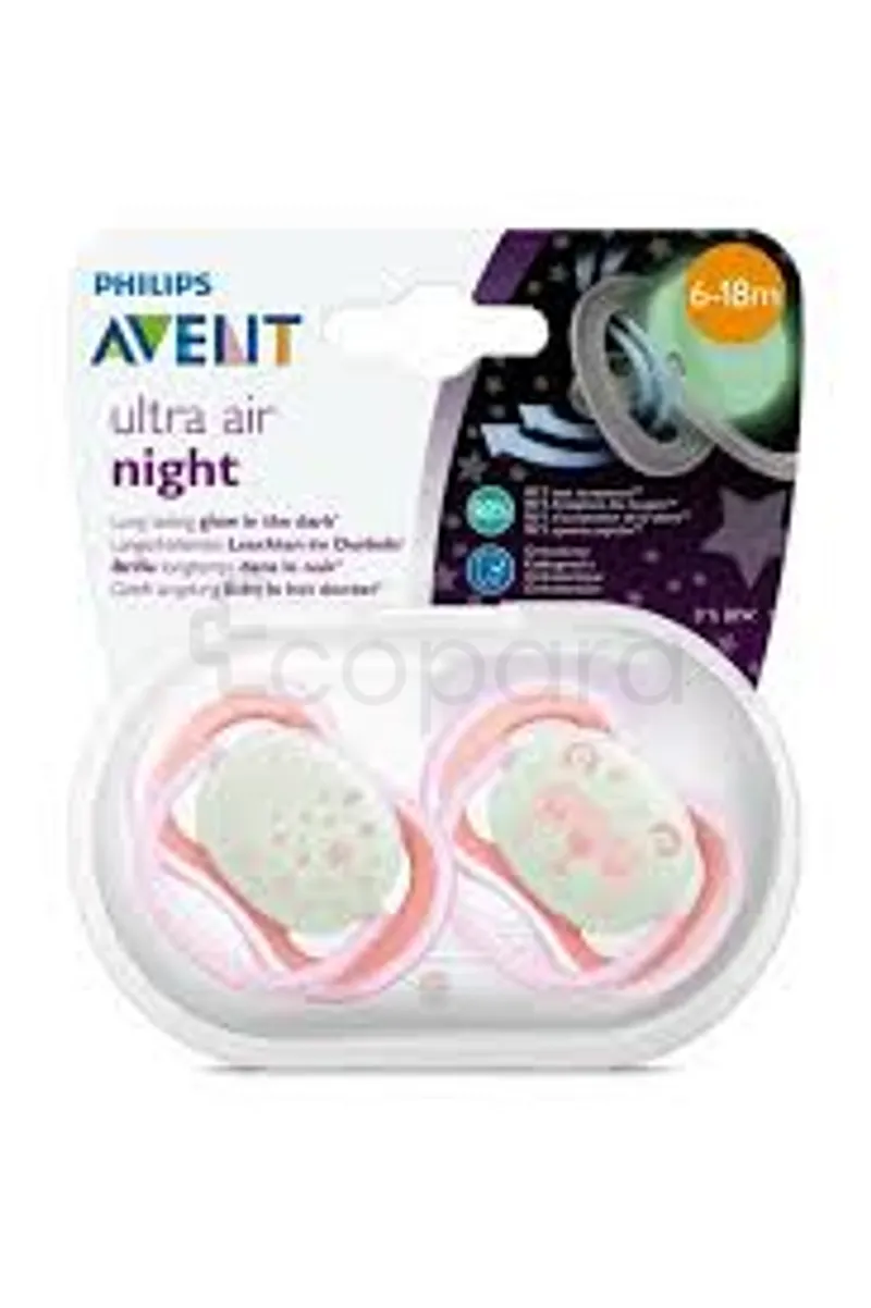 AVENT SUCETTE ULTRA AIR NIGHT GIRL 6-18MOIS REFERENCE SCF376/20