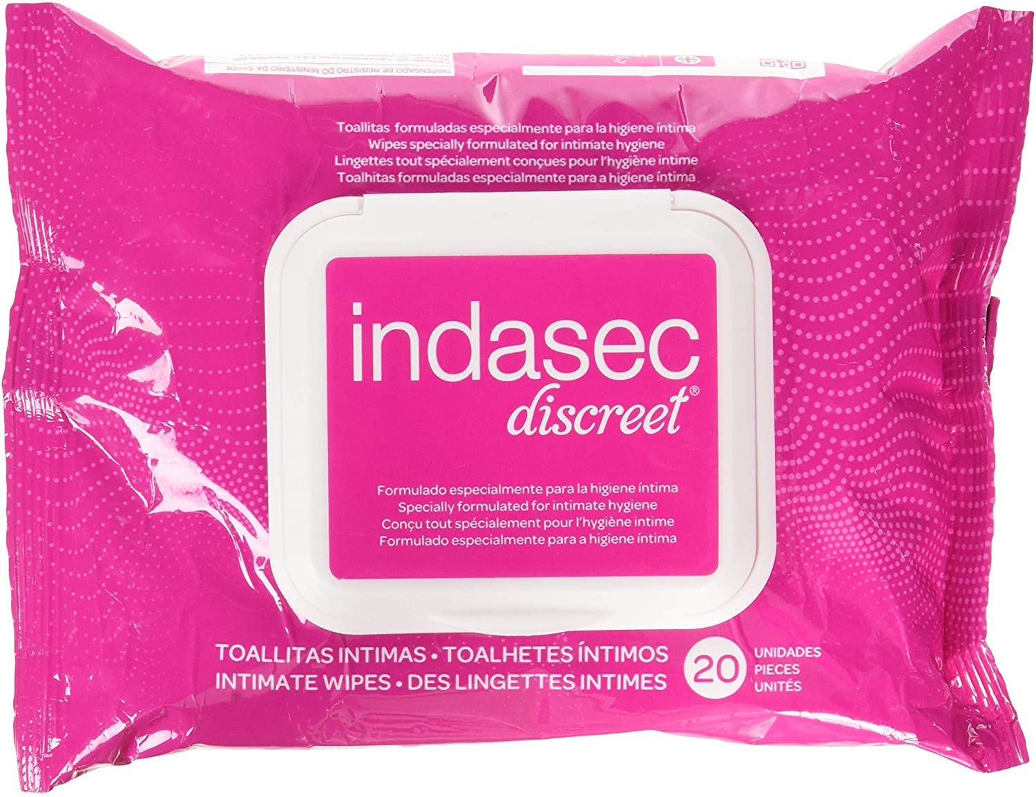 INDASEC DISCREET LINGETTE INTIME FEMME BOITE DE 20