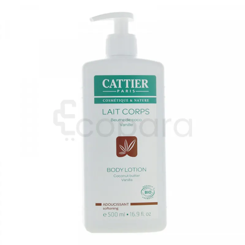 CATTIER LAIT CORPS BEURRE DE COCO VANILA ADOUCISSANT 500ML