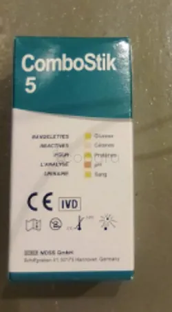 COMBOSTIK 5 BANDELETEES REACTIVES POUR L'ANALYSE URINAIRE