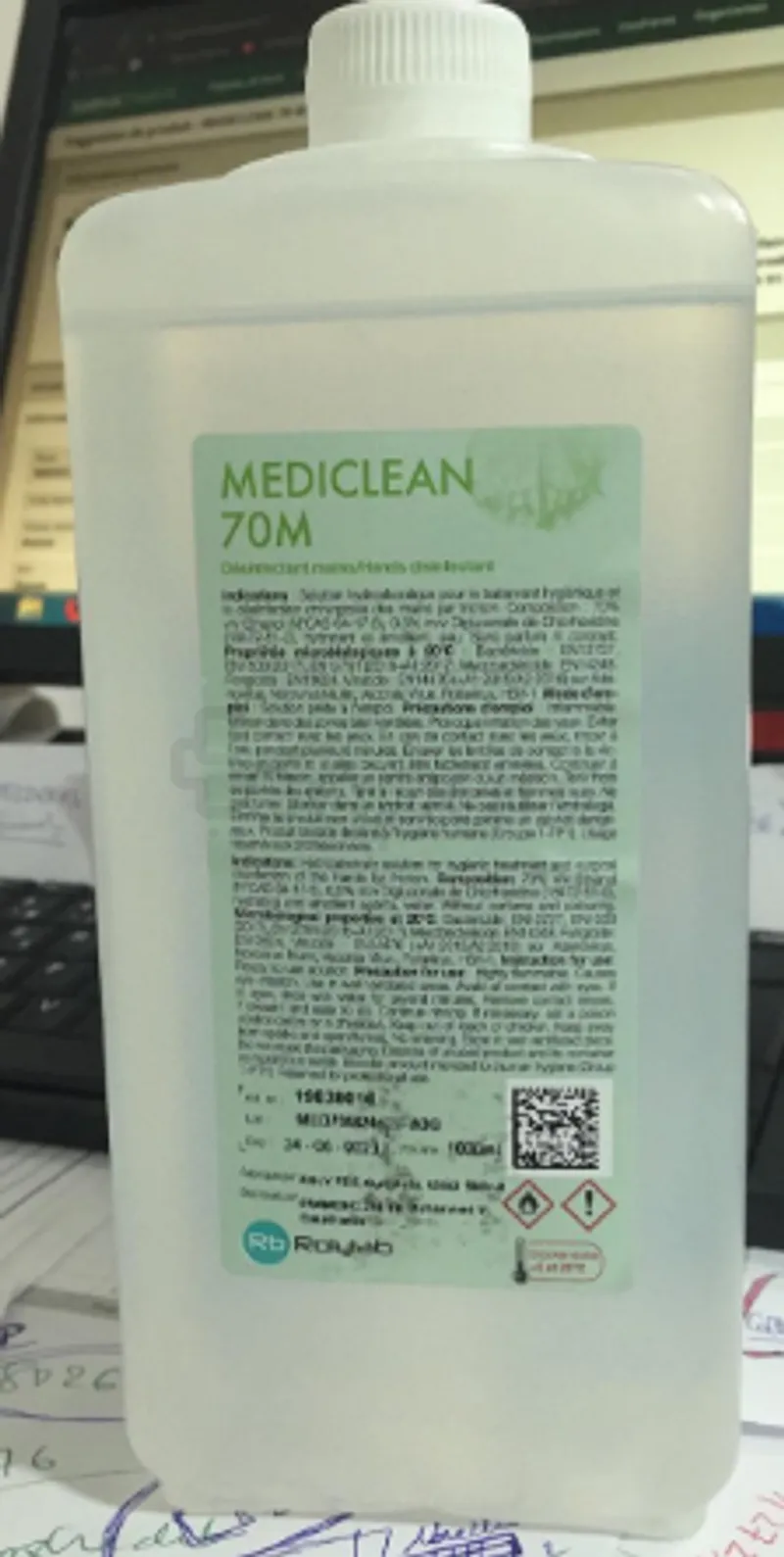 MEDICLEAN 70M DESINFECTANT MAINS 1000ML