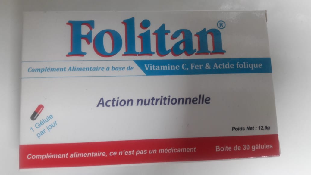 FOLITAN ACTION NUTRITIONNELLE BOITE DE 30 GELULES