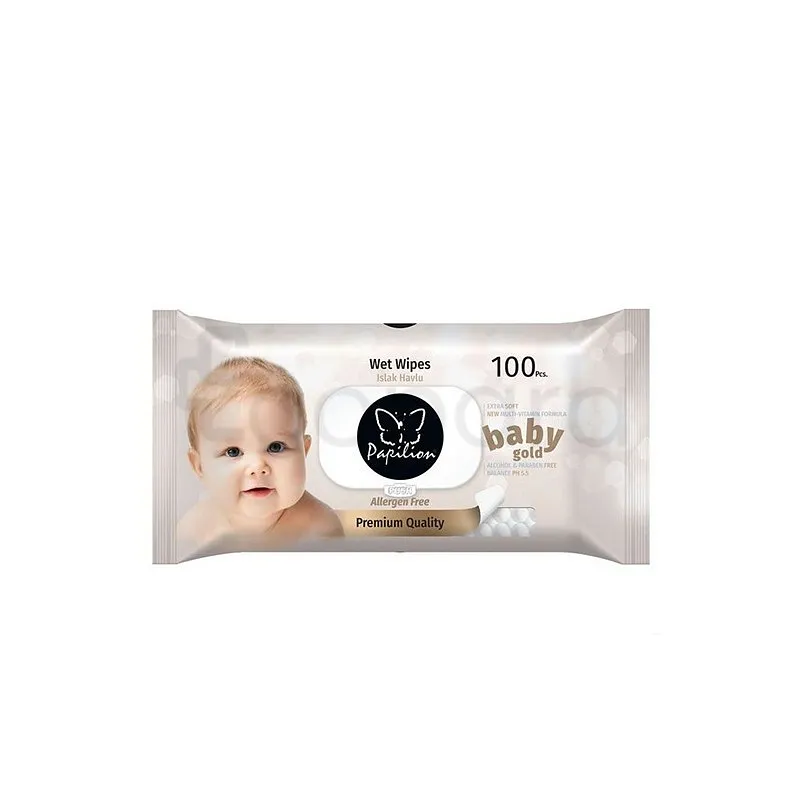 PAPILION BABY GOLD LINGETTES PH5.5 BOITE DE 100 LINGETTES
