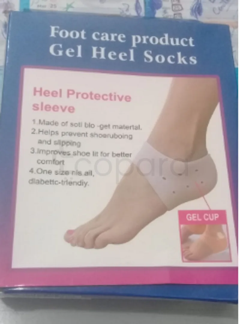 FOOT CARE PRODUCT GEL HEEL SOCKS HEEL PROTECTIVE SLEEVE