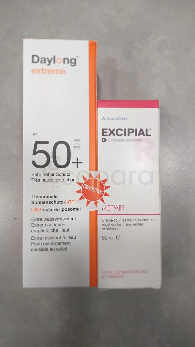 DAYLONG EXTREME SPF50+ 100ML + EXCIPIAL REPAIR CREME POUR LES MAINS 50ML
